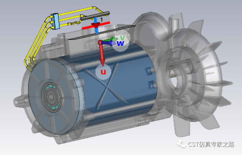 CST電動(dòng)汽車EMC仿真（一）- 電機(jī)的3D建模