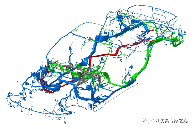 電動汽車線纜CST 3D建模應(yīng)用案例